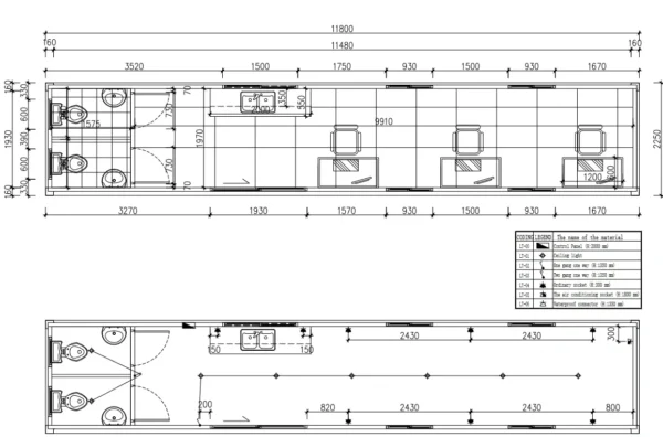 40ft 3 Desk Office